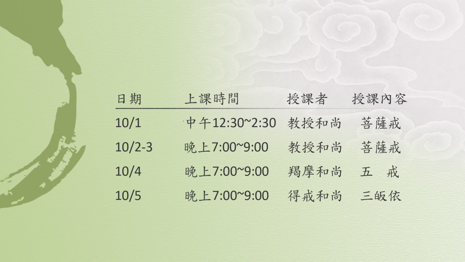 傳授在家五戒、菩薩戒 – 加拿大靈巖山寺